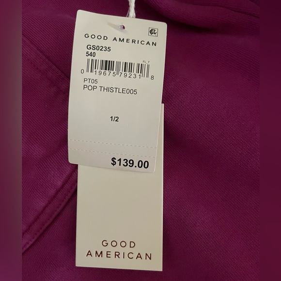 NWT Good American Shaket Jacket Size S/M Fuchsia Color With Pockets - Picture 5 of 7